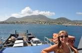 Viagem de balsa entre St. Kitts e Nevis